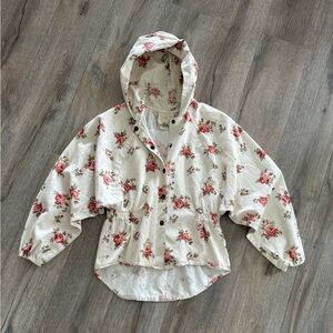 Floral Print Cotton Jacket